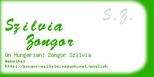 szilvia zongor business card